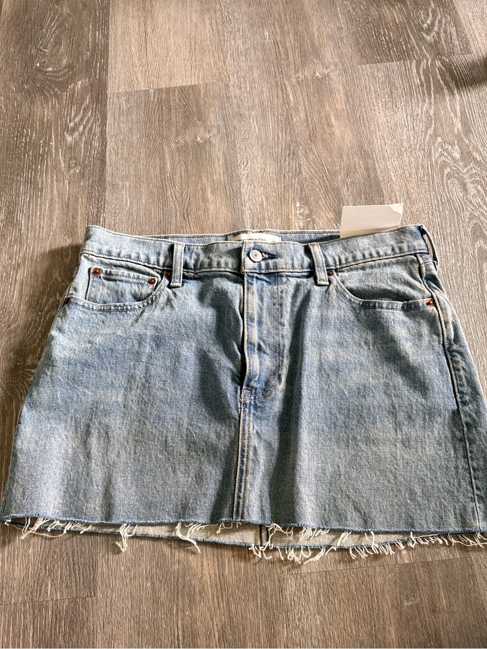 Abercrombie & Fitch Light Blue Denim Mini Skirt
